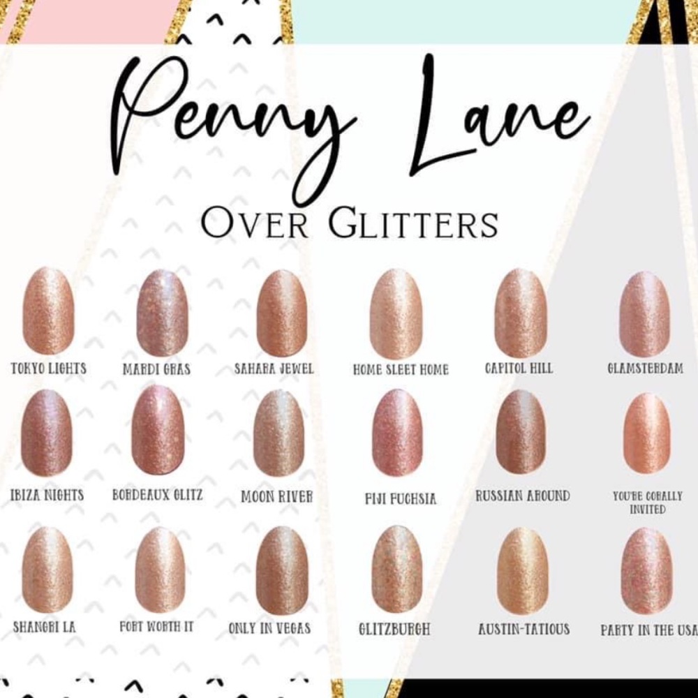 *Retired* Color Street: Penny Lane | Copper Metallic Gold Shimmer Party Peach - Picture 11 of 15